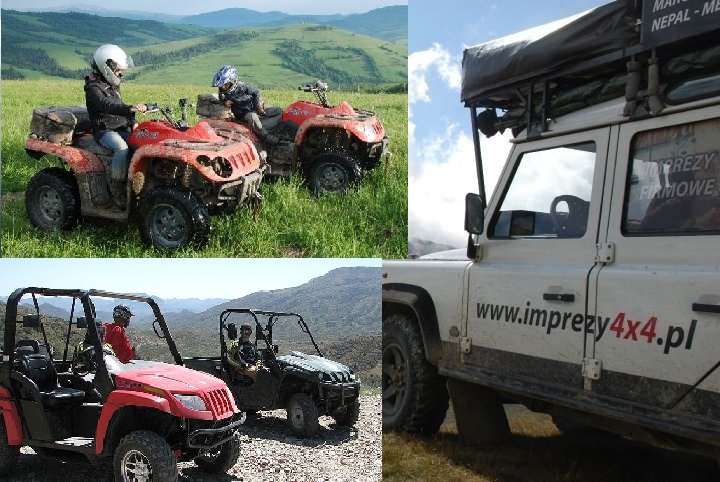 imprezy na quadach zakopane krakow wisla offroad wyprawy w gorach samochody terenowe jeepy integracja szczyrk wisla krynica 